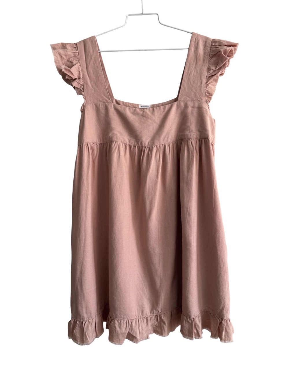 aerie Pink Ruffle Mini Dress